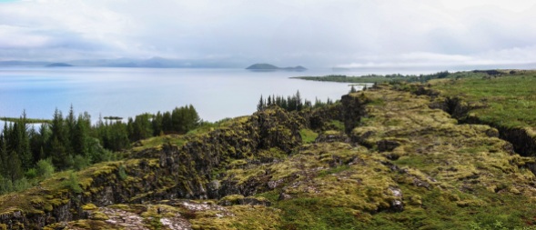 The rift valley of Þingvallavatn, where two continents drift apart