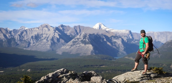The view from Mt Rundle